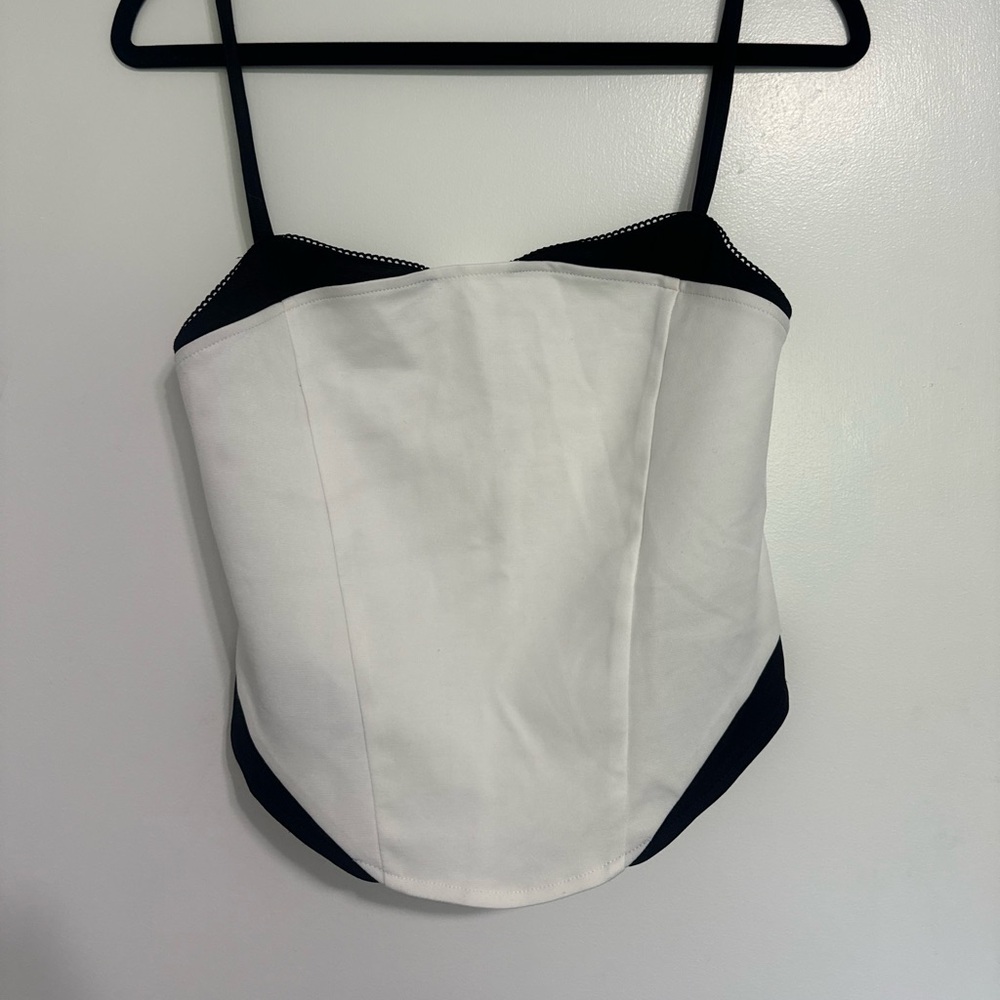 SHEIN Black and White Camisole Top